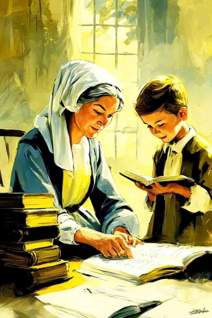 suzanna-wesley-com-filho Legado de Fé: Mães que Redefiniram a História: Susanna Wesley